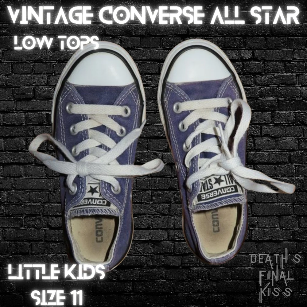 2x Converse All Star mono black & blue canvas low top sneakers shoes 11 Punk Sk8 - Picture 11 of 14